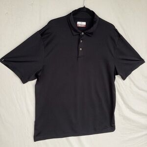 Gland slam 360 motion flow black polo shirt tennis golf